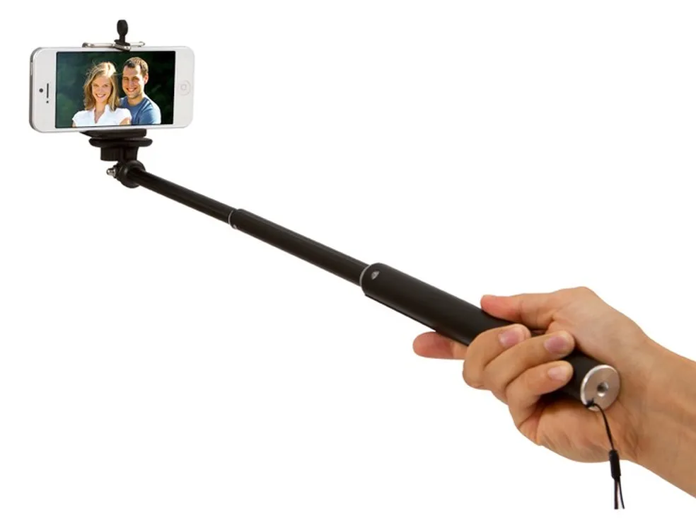 Bastão de Selfie 2 em 1 com Tripé e Bluetooth